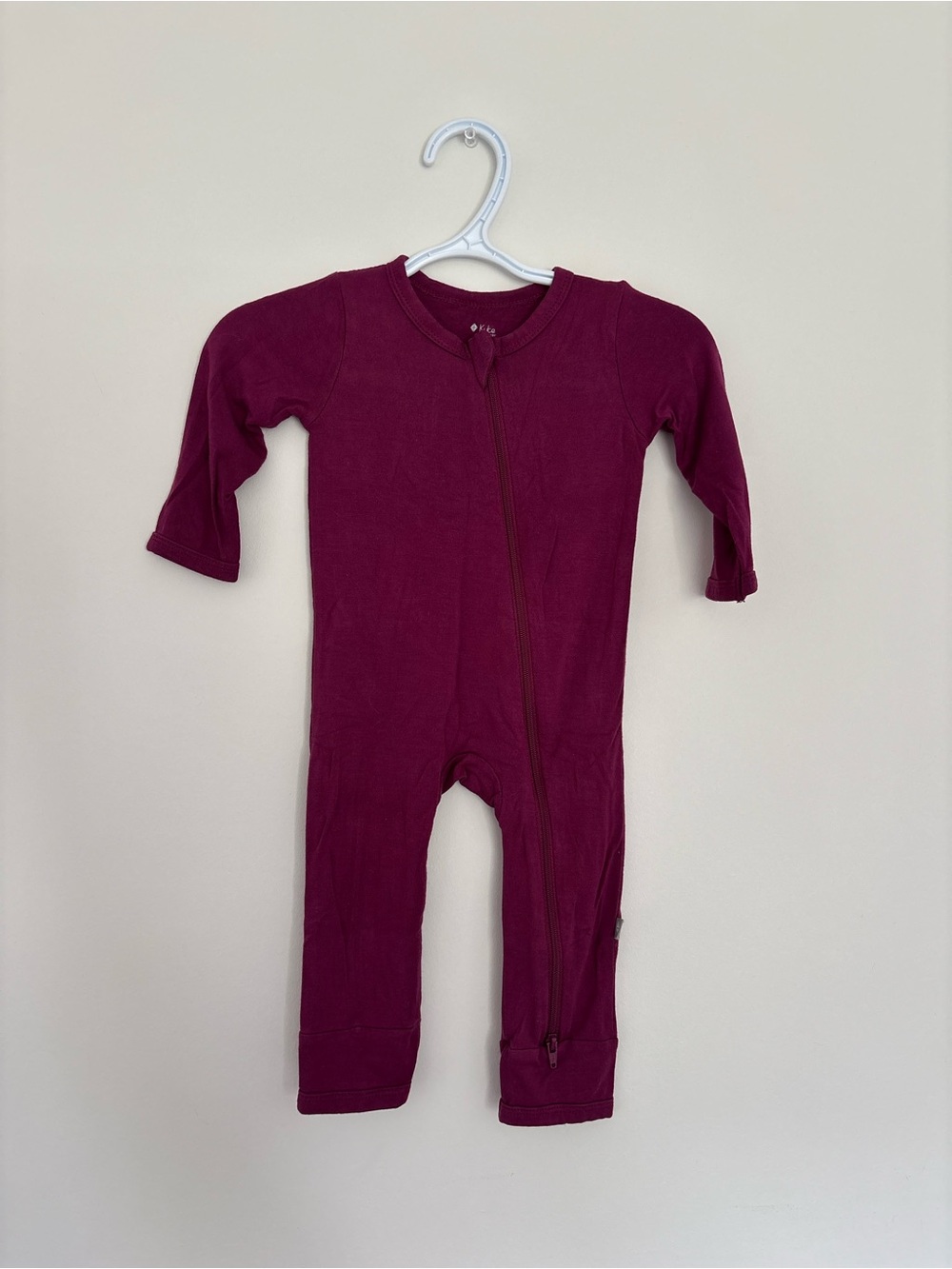 Kyte Baby Zippered Romper in Dahlia